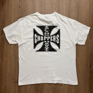 Vintage West Coast Choppers Island Hawaii Shirt Mens XL White Biker Tee 24x29